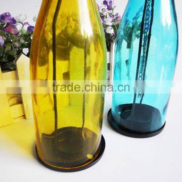 Colored Glass Candle Jar for Candle Holder Bottle Shape photo-4