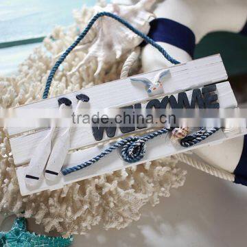 Welcome Card Handmade Wood Doorplate for Shop photo-2