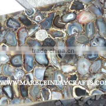 Gemstone Designer Agate Slabs For Bathroom