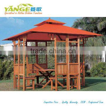 2016 chinese style wooden garden gazebo