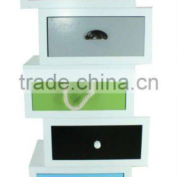 Bedroom furniture wooden storage chest with partition drawers