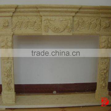 antique marble fireplace mantel