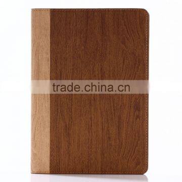 Nature Wood Grain PU Card Bumper/pocket Cell Phone Case for Ipad photo-4