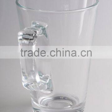 Custom Logo Printed Clear Cheap 16oz Glass Coffee Mugs Wholesale photo-2