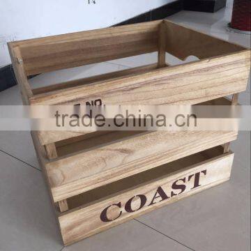 Hot sale gift wood fruit box display in China factory