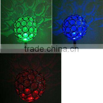 RBG Led Handmake Acrylic Ball Iron Solar Stake Light Outdoor Garden Decorations photo-2
