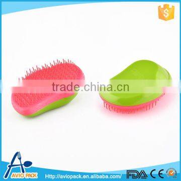 Unique design colorful professional plastic PP hair brush for sale