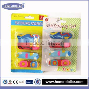 Rubber low MOQ children study eraser for kids from china bulk