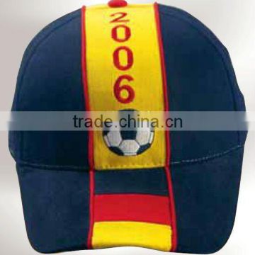 football cap with country flag embroidery