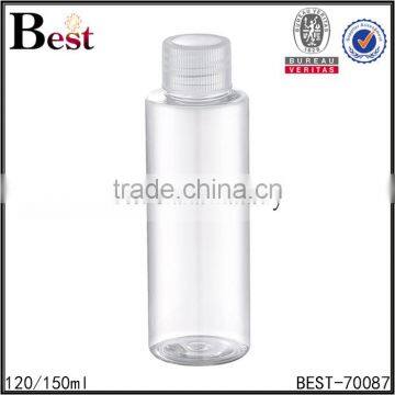 120ml 150ml Hot Products Best Sale Factory Price Clear Cosmetic Pet Bottle Flip Cap Plastic Bottle for Skin Care Toner Lition photo-3