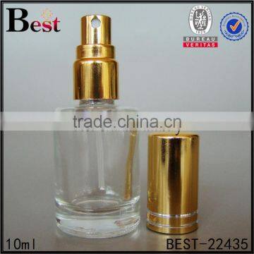 Cosmetic Perfume Promotion Lowest Price Mold Clear Small 10ml Glass Bottle With Silver Aluminum Spray and Cap China Suppliers photo-4