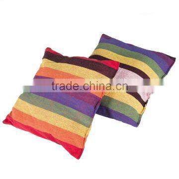 Rainbow Stripe Cotton Hanging Hammock Swing Chair photo-2