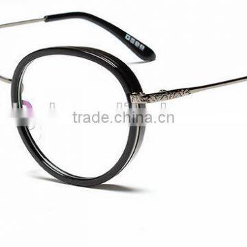 New 2016 Metal Leg Frames Fashionable Retro Glass Frame Flat Lens Can Match Myopia Glasses photo-2