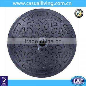 10 ft Outdoor Patio Half Round Umbrella Base Stand Resin Stand Umbrella Base Parts Outdoor