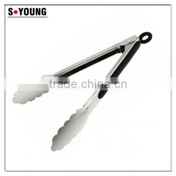 39031 9 Inch Stainless Steel Kitchen Tongs BBQ Grill Food Salad Tongs With Lock photo-2