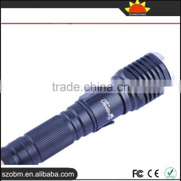2016 Wholesale UltraShine F7 T6 LED Rechargeable Aluminum Alloy LED Flashlight Torch photo-3