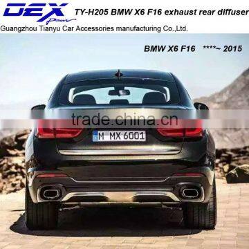 Carbon Fiber Exhaust Tip Racing Exhaust Tail Pipe PP Rear Diffuser for B~MW X6 F16 Muffler Tip photo-5