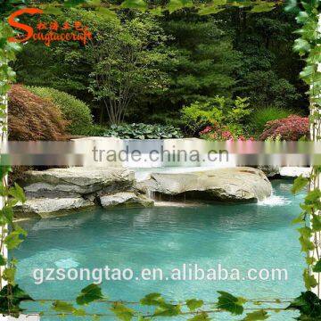 Romantic Artistic Simulation Artificial Rockery Waterfall Landscape Art Decorative Artificial Rockry Waterfall photo-3