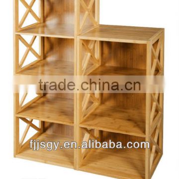 bamboo display shelf