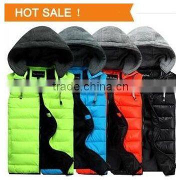New Arrival Winter Sleeveless Women'S Hooded Lady Fashion Casual Waistcoat Shiny Vest Down-Padded JACKET