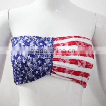 American style lace tube tops sexy bandeau bra