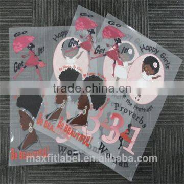 Screen Printing PVC Plastisol Iron On Custom Heat Transfer Printed Labels photo-5