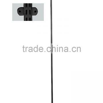 Black 1" Double Slotted Pole Tubing and Standard for Clothes Shop photo-4