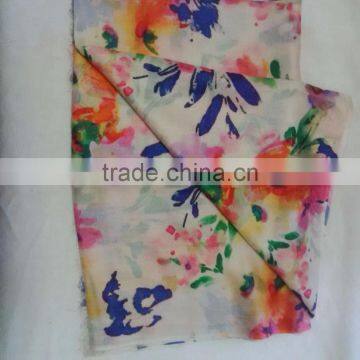 Flower design Digitally Printed New Arrival 2015 Collection Shawls and Stoles