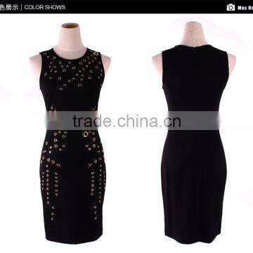 Maxnegio 2017 Wholesale Metail Design Online Bodycon Shopping Embellishments for Dresses photo-4