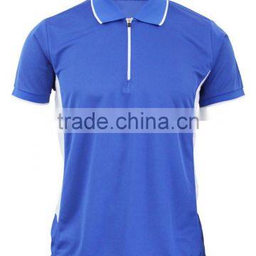 Hot Sale Fashion Unisex Polo T-Shirt With Zip photo-4