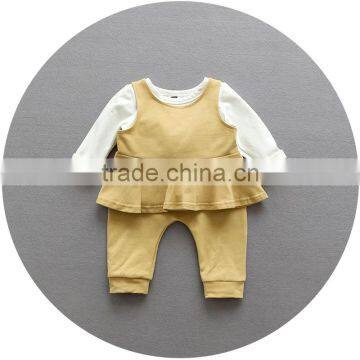 S17738A Kids Clothes Wholesale Girls Fall Outfits Baby Clothing Sets photo-2