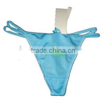 Blue Silk String/thong Bikini photo-2