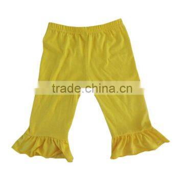Persnickety Children Clothing Wear Wholesale Cheap Price Pure Cotton Pants Colorful Ruffle Pants Capris Baby Girls Cotton Capris photo-2