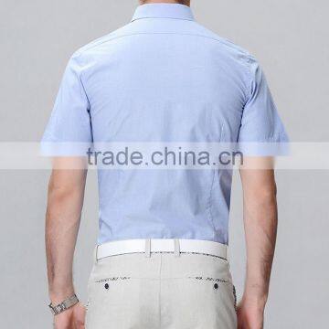 Wholesale Slim Fit t Shirt for Men Light Blue t Shirt photo-2