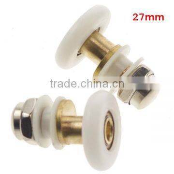New Arrival Hot Sale 2PCS/lot 19mm-27mm Dia Partiality Shower Bath Door Rollers Runners Wheels Pulleys Long Lasting photo-4