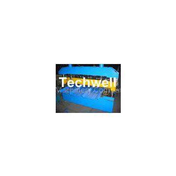 Steel Metal Roof Panel Roll Forming Machine, Roof Panel Roll Former With 5 Ton Decoiler