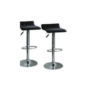 Moving Leather Bar Stool With Low Back