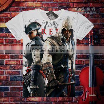 Assassin's Creed Short Sleeves Cartoon Anime T shirt ( S-XXXL )