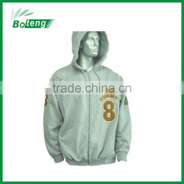 CVC Fleece Men's ful zip hooded Sweatshirt