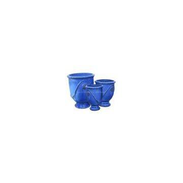 Beautiful blue Outdoor Ceramic planter