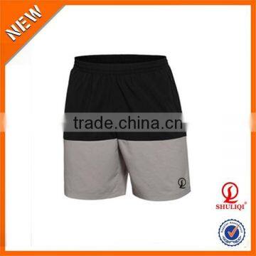 Bi-color wholesale men shorts suitable for sports/new design 75% cotton 25% polyester plain boxer shorts for gym men