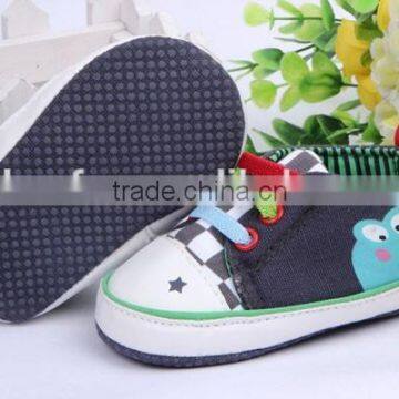 Spring 3 Colors Slip-on Printed Frog Baby Walking Shoes photo-2