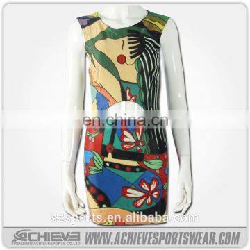 100% Polyester Sleeveless Long Dress photo-6