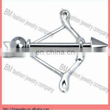 316L stainless steel cool nipple ring jewelry in piercing