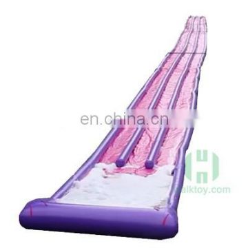 HI popular inflatable adults water slide, long inflatable water slide with lanes city fun park slides for sale