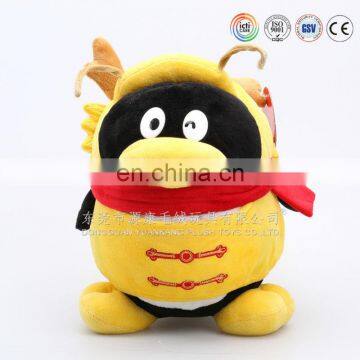 Wholesale PP cottom stuffing soft plush made large yellow monster stuffed toys in china