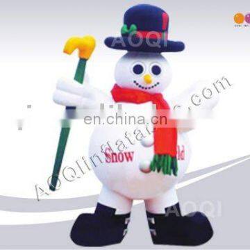 popular 2016 hot sell outdoor christmas decoration inflatable snow man giant inflatable model for promotion