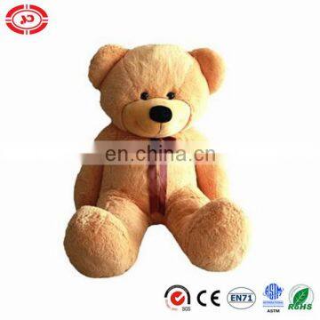 Beige big stitting plush teddy bear huggable toy