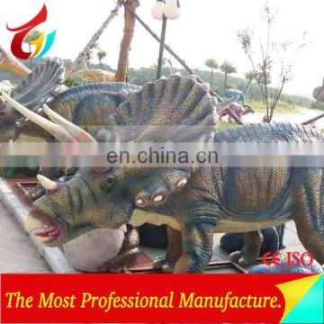 Waterproof Statues Triceratops Dinosaur Sculpture Fiberglass Dinosaur