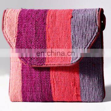 Indian Handmade Bags Bohemian Clutch Bag Woven Chindi Bag Vintage Boho Tribal